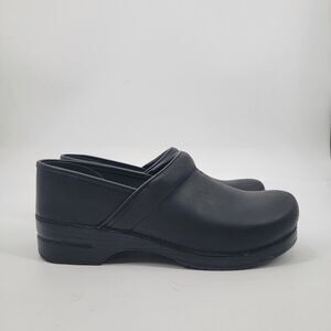 Dansko Men's Size 13.5 47 Professional Clog Black Oiled Leather Workwear Shoes
